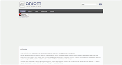 Desktop Screenshot of anrom.com.pl